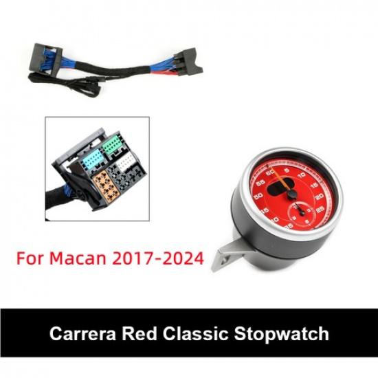 For Porsche Macan 2014-2024 Dashboard Sport Chrono Stopwatch Clock Watch Panel