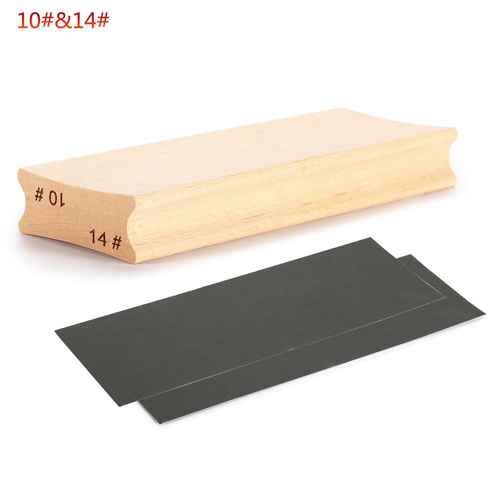 Two-Way Radius Sanding Block For Fret Leveling Fingerboard Guitar Sanding Block Maple Wooden Guitar Fret Leveling Tools