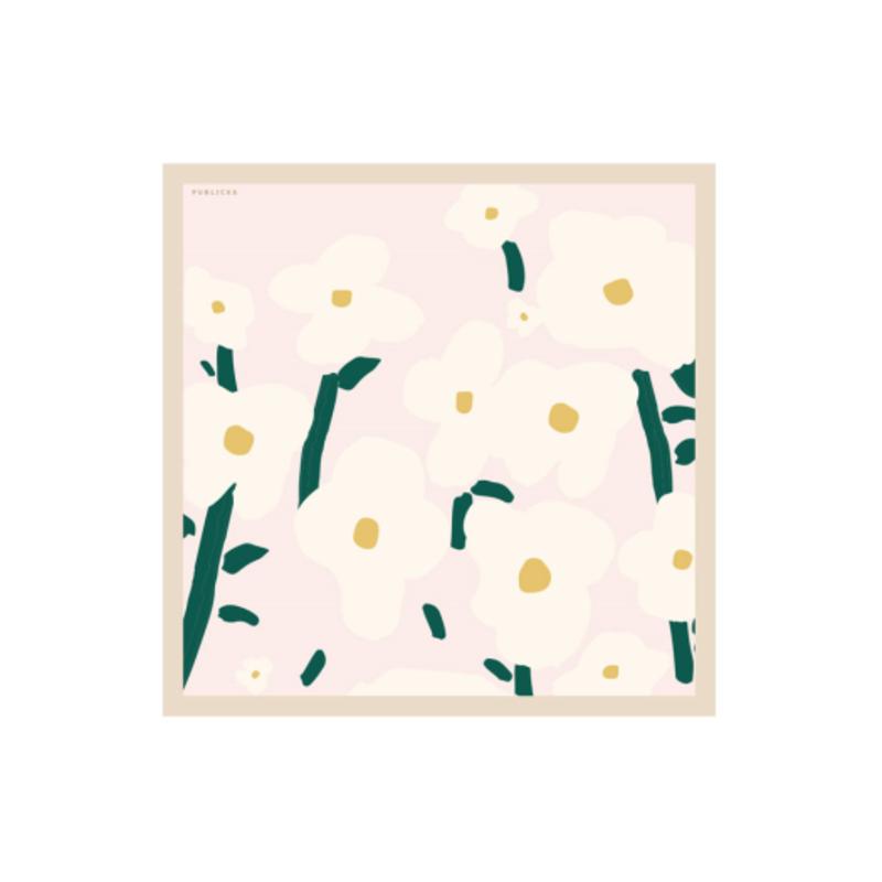

PUBLICKA X FLORA SCARF, SOFT PINK single type