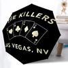 1pc The Killers Band Automatic Folding Umbrella - Portable Collapsible Design, 8-Rib Iron Frame Yy251209073