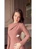 Elegant European-American Slim Fit Luxurious Long Sleeve Dress for Women - 2025 Style