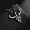 Fashionable Bull Head Men's Mexican Bullfighting Trend Jewelry Pendant Necklace