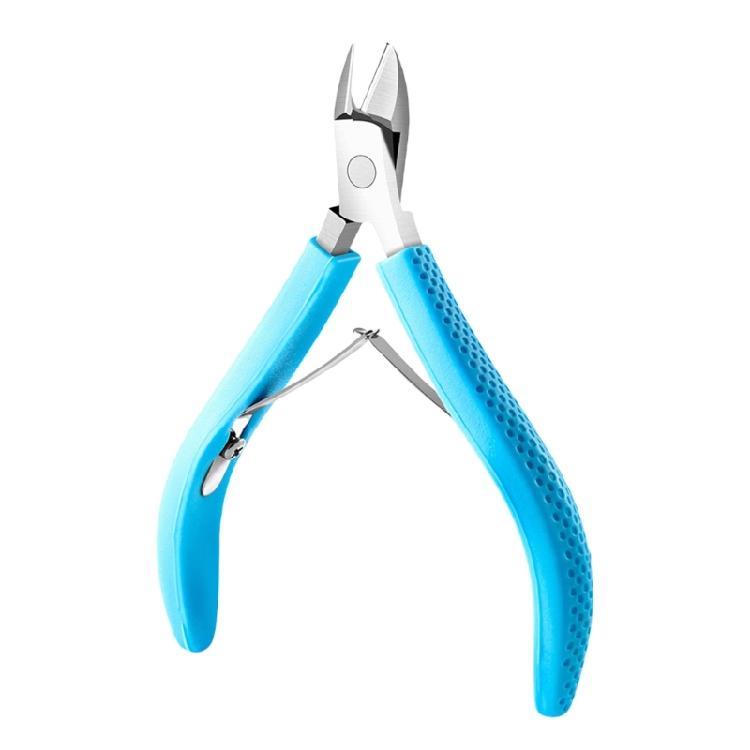 Stainless Steel Full Jaw Cuticle Shears Clippers Comfortable Rubber Handle Trimmer Professional Nail Care Tool
