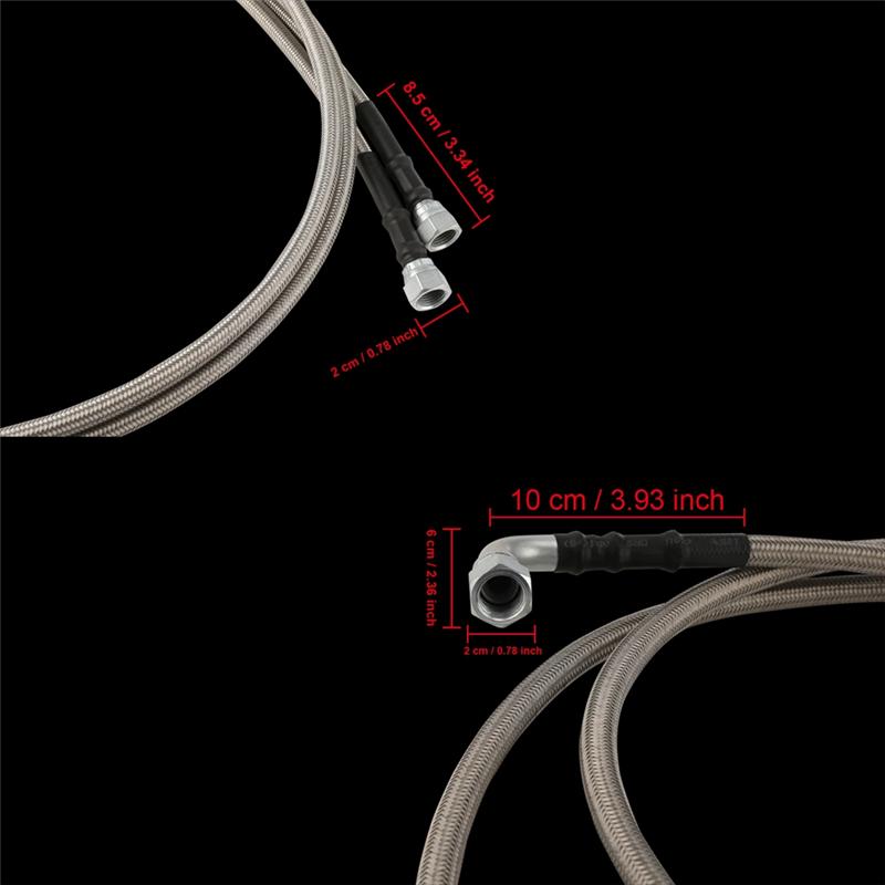 SS Ölrohr 2 Stück 52" Länge Getriebeölkühler Schlauchleitungen Kit Für Chevy Für Ford GM GMC, Buick Cadillac TH350 700R4 TH400