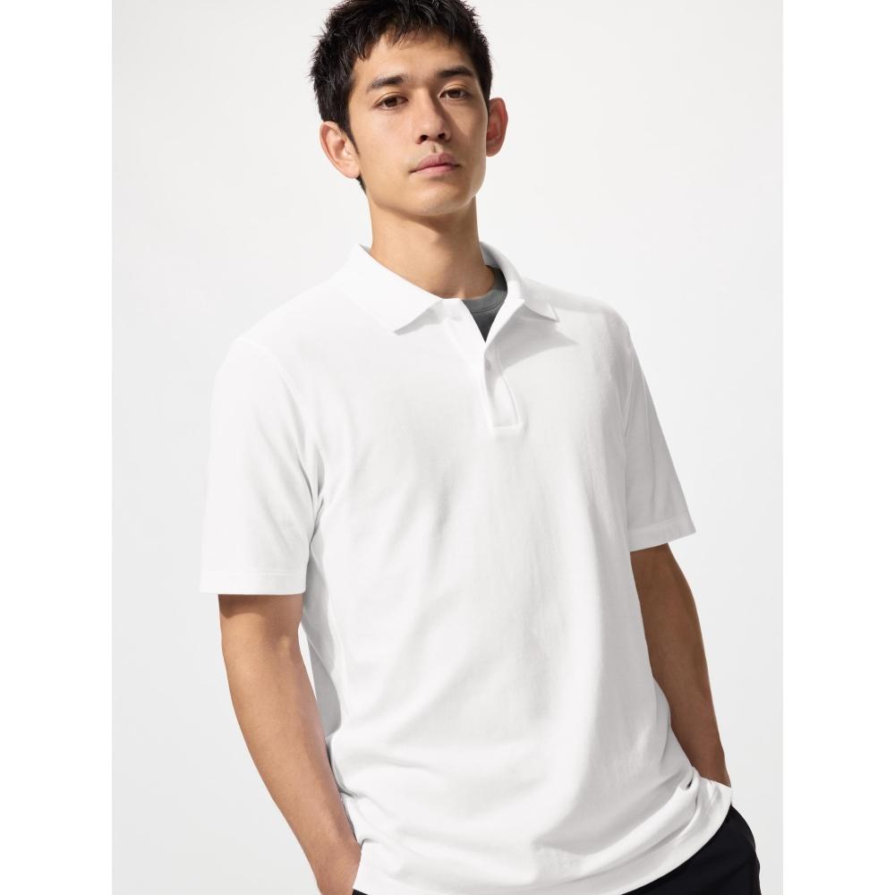 Uniqlo Japan Air Rhythm Cotton Kanoko Polo Shirt