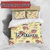 3pcs Duvet Cover Set (1*Duvet Cover + 2*Pillowcase, Without Core), Custom Name Crayon Shin Pattern Bedding Set, Home Bedroom Decor Gift