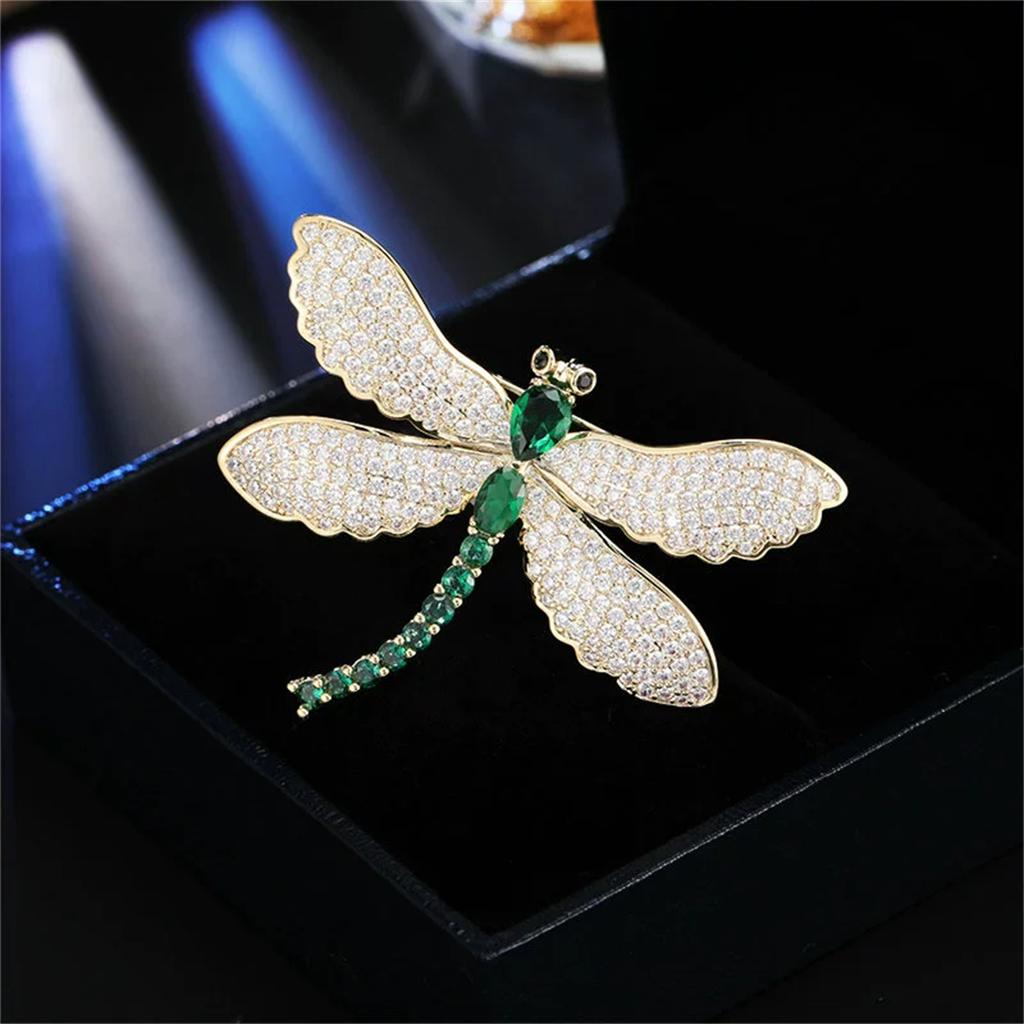 Charm Retro Dragonfly Brooch Exquisite Creative Pin Korean Edition Luxury Jewelry Accessories Party Birthday Festival Gift Trend