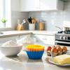 6 Stück Silikon Muffin Eierkuchen Backformen Antihaft Lebensmittelqualität Form für Ofen Mikrowelle & Gefrierschrank Leicht zu lösend Wiederverwendbare Kuchenform für Cupcakes Brot