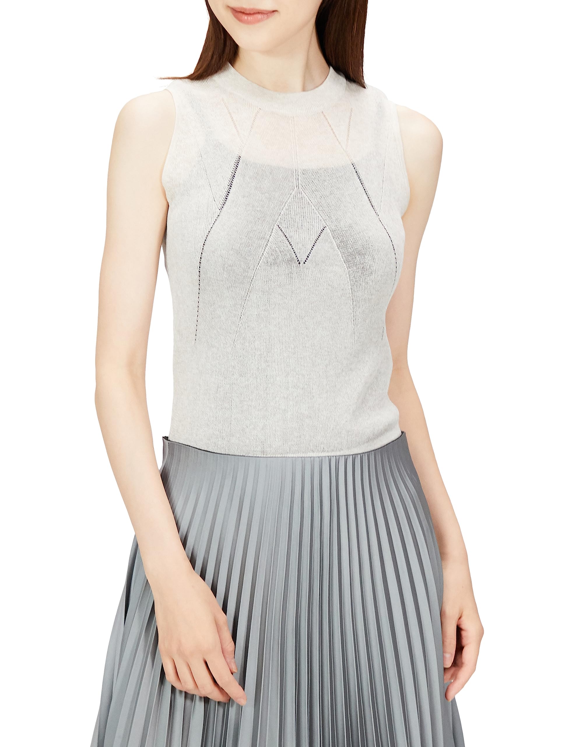 

Double Standard Clothing Sleeveless Knit Beige Sov. 0309-081-233 Women s бежевый