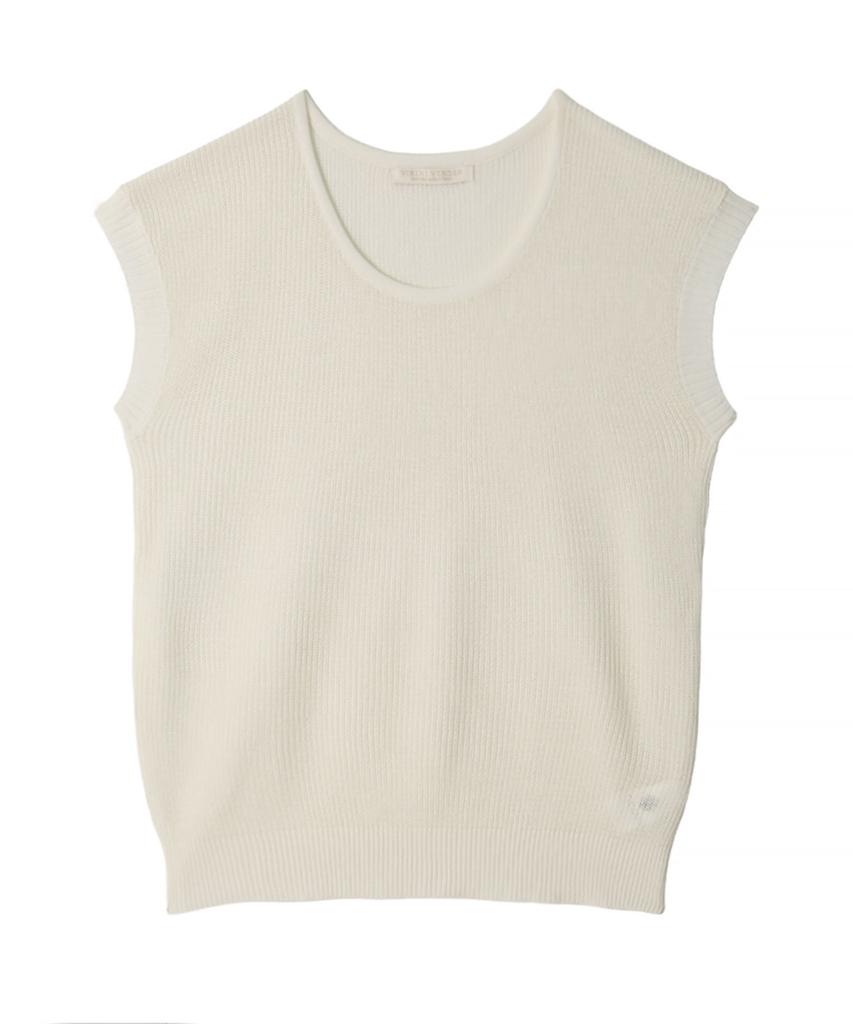 VIKINI VENDER Tessa U-Neck Knit Cap Sleeve Top