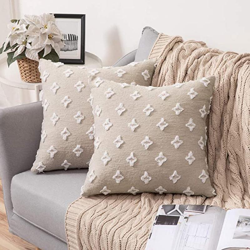Moroccan Ins Style Star Pillow Case Home Model Room Cotton and Linen Pillow Office Nap Hotel Cushion Cover