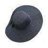 Bow-knot sun hat, sun hat straw hat, beach hat (black)