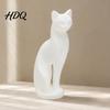 Decorazione Gatto Durevole Scultura Gattino Stampata in 3D Ornamento Minimalista Design Geometrico Opaco