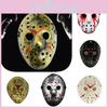 Máscara de Jason com Efeito de Sangue para Cosplay de Halloween Adereços Assustadores de Terror em Várias Cores