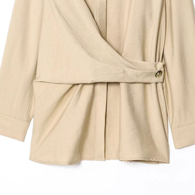 Araltay New Arrival Fashion Style Women's Clothing Button Decoration Double Breasted Shirt Casual Pants 7484053 7484251