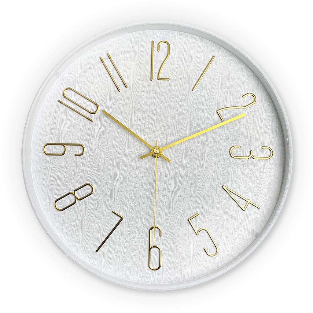 12-inch 30cm simple three-dimensional digital wall clock silent clock living room home use
