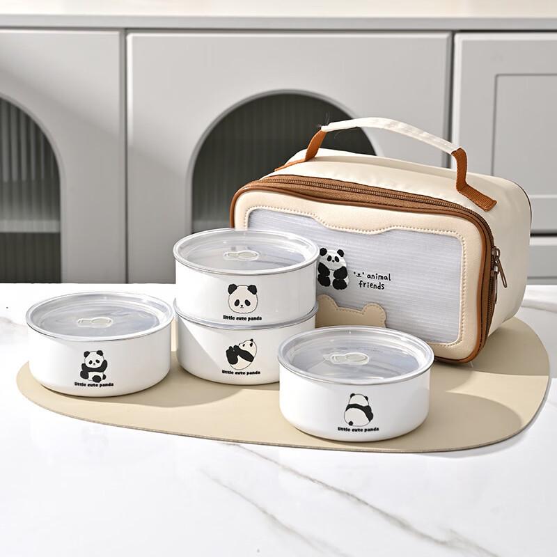 Ru Han 4-Layer Insulated Stainless Steel Lunch Box Set