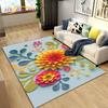 3D Nordic Flower, Daisy Area Rug,Carpet Rug for Living Room Bedroom Sofa Doormat Kitchen Decoration,Kids Play Non-slip Floor Mat