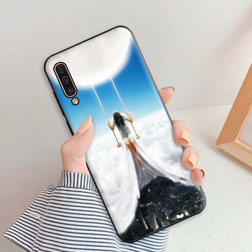 Für Samsung Galaxy A50 Hülle Für Samsung A50s A30s Handyhüllen Für Samsung A50 Blumen Silikon Weiches TPU Fundas A 50 A30 S Bumper