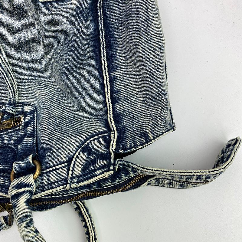 Women's Handbags Large Capacity Canvas Tote Bag  Fashion Shoulder Motorcycle Bag Printed Tote Bag