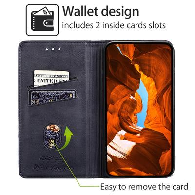 For Infinix Note 40 Case PU Leather Cowhide Texture Phone Cover Magnetic Absorption