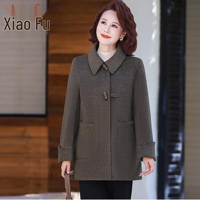 Elegant Plus Size Autumn/Winter Woolen Coat for Women