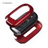 Carbon Fiber T-Carbon Car Key Case For Jeep Grand Cherokee Dodge Jcuv Dart Journey Chrysler 300C Fiat 4 Button Remote Fob Cover