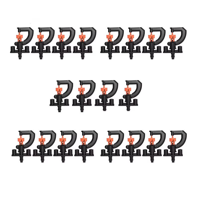 

20Pcs 360-Degree Micro Adjustable Garden Sprayer Sprinkler Heads for Irrigation