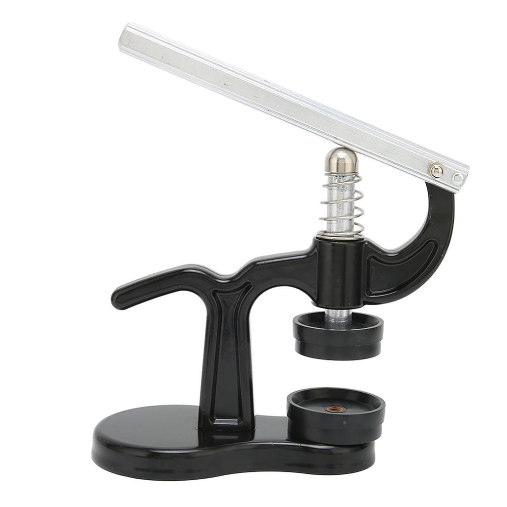 Watch Back Case Cover Press Closer Watchmaker Presser Repair Tool With 12 Dies Black