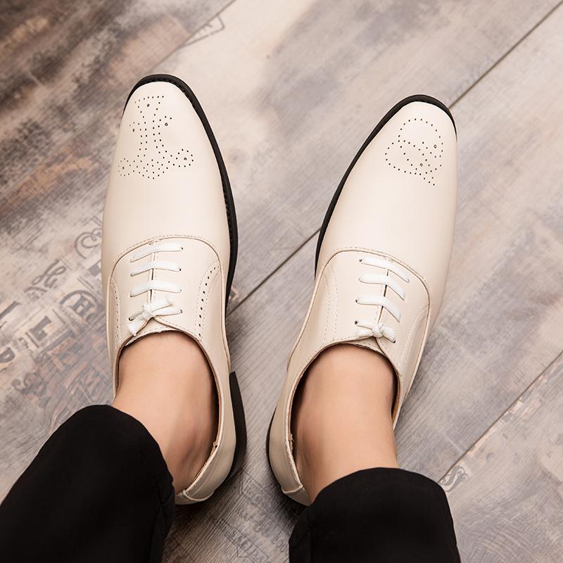 Dress Business Office Casual Carved British Mens Wedding Formal Oxfords Designer Man Party Loafers Flats Shoes for Men Plus Size
