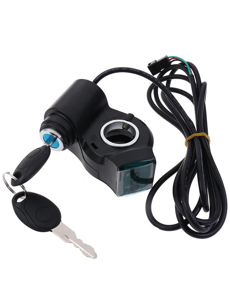 Elektrické kolo Palcový plyn Voltmeter Digitální displej napětí Spínač napájení se zámkem na klíč Palcový plyn pro E-bike
