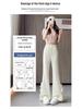 Lace Bow Floral High-Waisted Wide-Leg Summer 2026 Women's Casual Pants
