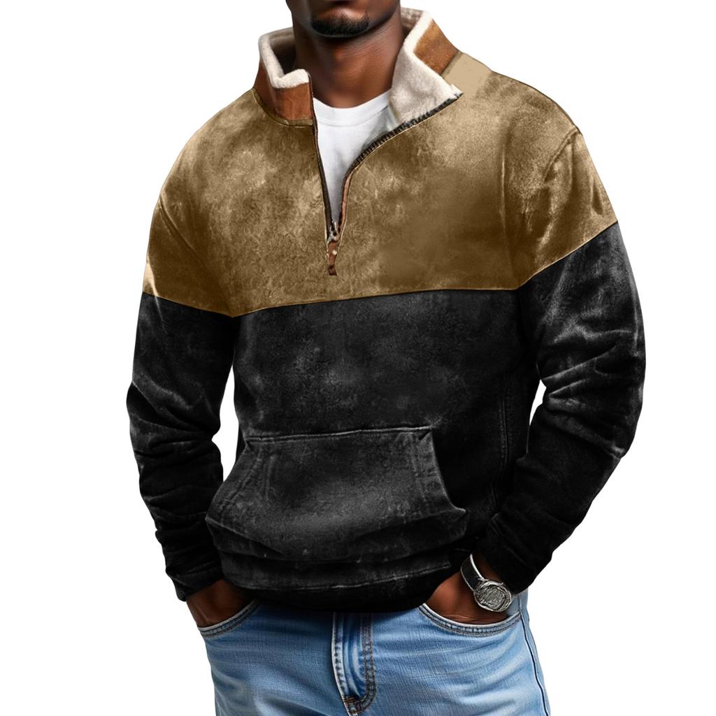 Men's Hoodie Loose Long Sleeves Round Neck