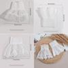Victorian Lace Ruffled Wrist Solid Color Fake Sleeves Cuffs Detachable Sleeves Cuffs  Wedding