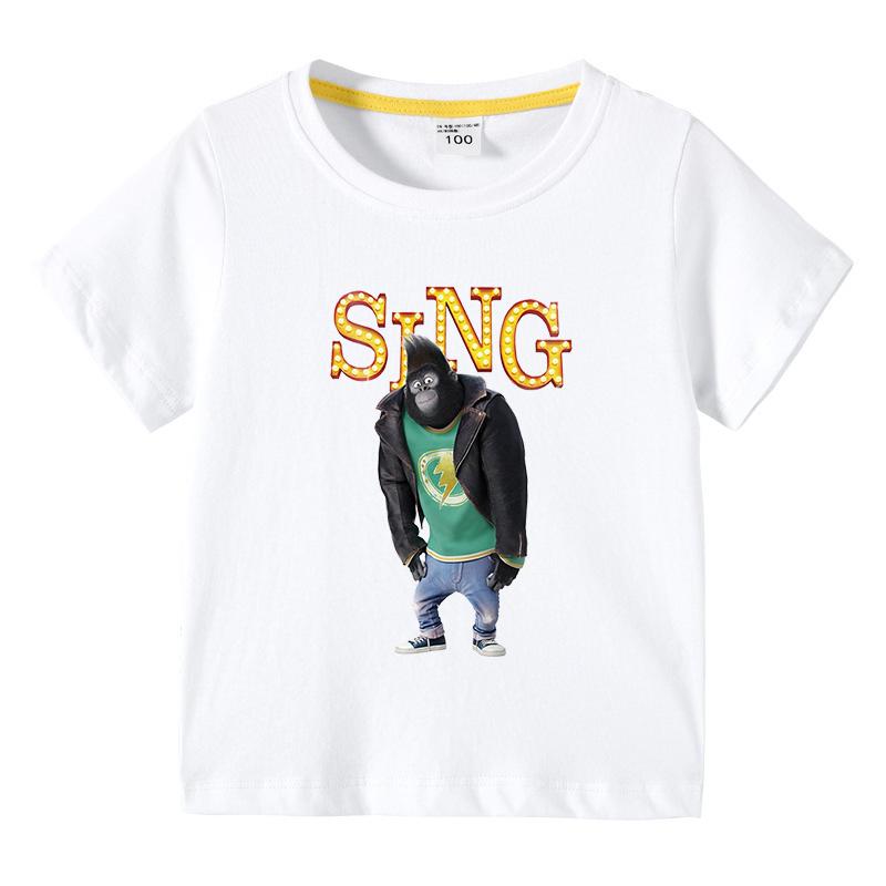 

Children s Clothing Short Sleeve T-Shirt New Song Movie Pattern Summer Casual Cute 160