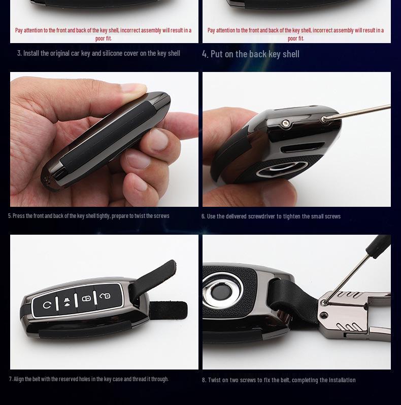 Stylish Great Wall Cannon Car Key Bag with Buckle Shell for Personalized Decoration