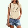 Women Fashion Short Sleeve T-shirt Sring&summer Casual Letter Print Top Ladies Round Neck Tee Shirt