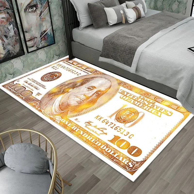 Dollar Muster Heimdekor Teppich Kreative Küche Schlafzimmer Bodenmatte Haushalt Eingangsbereich Fußmatte Toilette Badezimmer Fußteppich