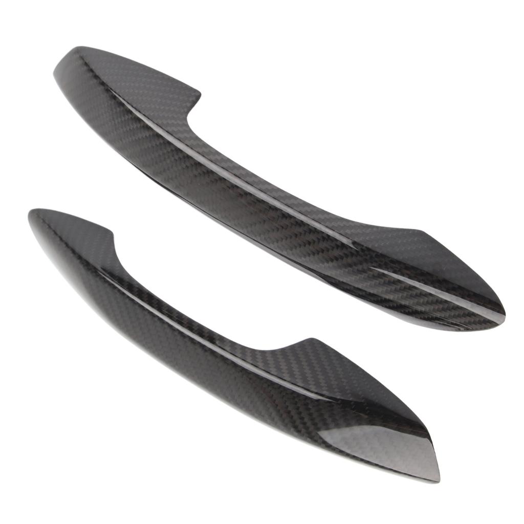 2pcs Exterior Door Handle Cover Decor Carbon Fiber Trim Fit for Porsche 718BoxsterCayman 2016?2021