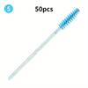 50 PCS/pack Colored Disposable Mascara Brush Grafted with Crystal Mascara Wand Colored Spiral Solid Mascara Brush