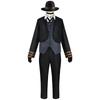 Anime Cosplay Bsd Black Long Coat Suit Outfits With Hat For Halloween Nakahara Chuuya Cosplay Costume