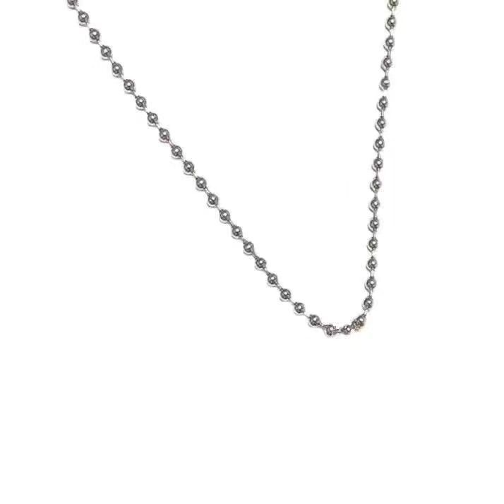 White Lily of the Valley Necklace~ Green Small Fresh Mori Pastoral Flower Clavicle Chain Year Imitation Pearl Neck