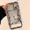 Luxury Hollow Stylish 3D Snake Phone Case For iPhone 16 Pro Max 15 14 Plus 13 12 11 Shockproof Glossy Grain Cooling Cover