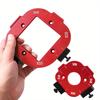 2Pc  R10-R50 Aluminum Alloy Round Corner Radius Template Set, Router Table Jig for Woodworking, Arc Cutting Aid with Removable Clip