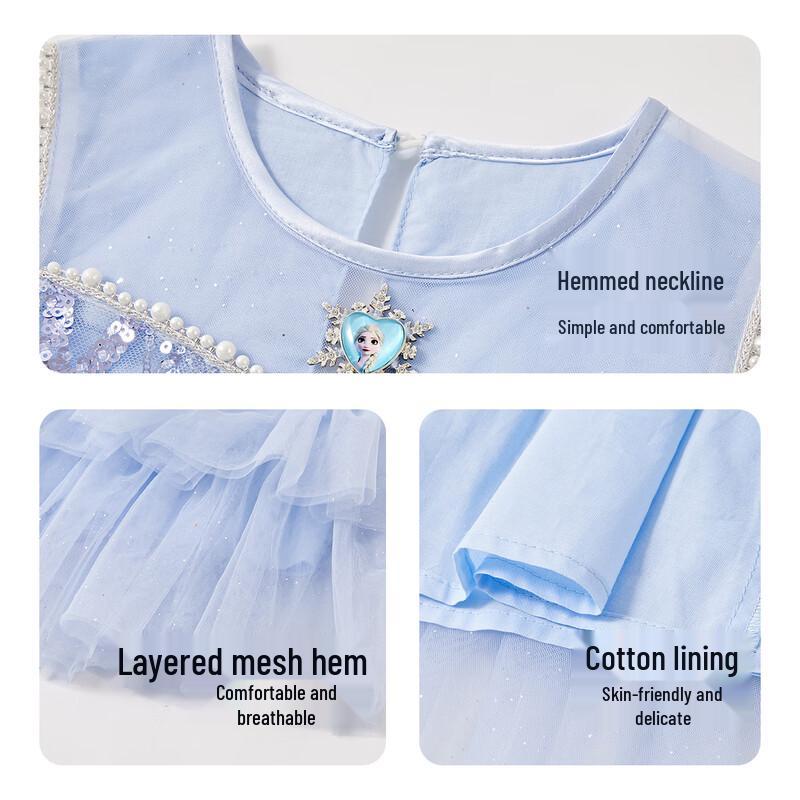 Disney Elsa Princess Girls' Sleeveless Mesh Dress