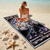 Gang Motorcycle enthusiasts Hells Angels Motorcycle Club beach towel outdoor camping vacation swimming beach towel outdoor absorbent bath towel Y8