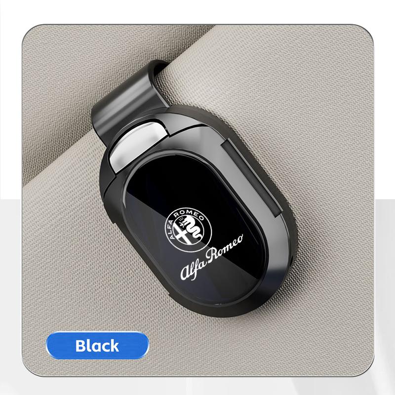 

For Alfa Romeo Auto Glasses Clip Sunglasses Clip Card Ticket Holder For Alfa Romeo STELVIO Giulia 159 Giulietta 147 Mito 156 MTO