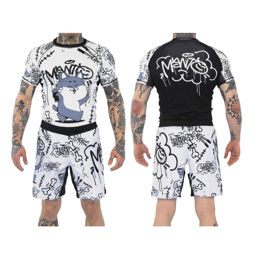 

Cartoon Colorful Graffiti Printed Kids T-shirt and Shorts 2 Piece Set Summer Casual Outfit for Boys and Girls Kids Clothing 100