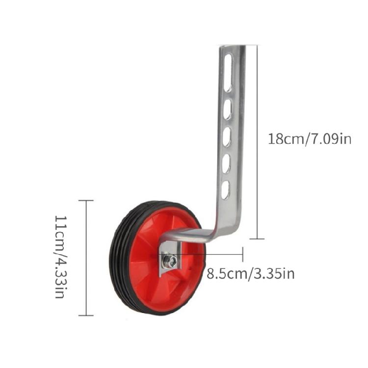 Kids Bicycles Training Wheels Auxiliary Wheel Replacement For 12 To 20Inch Bikes Improve Stabilizers With Metal Brackets
