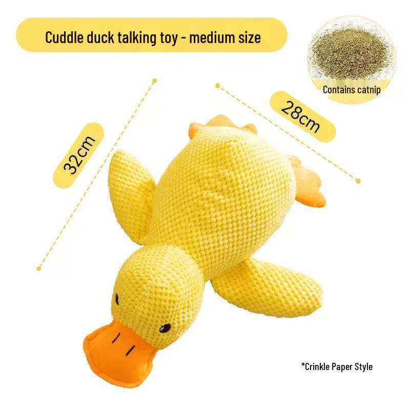 Giocattolo sonoro in peluche resistente per cani - Compagno resistente al morso per Bulldog Francesi, Golden Retriever e altri